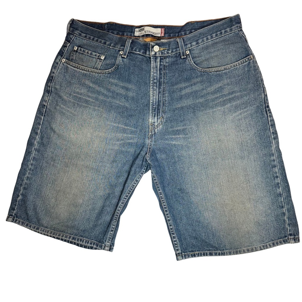 Levi's 569 Loose Straight fit Blue Jean Shorts for Men size 38